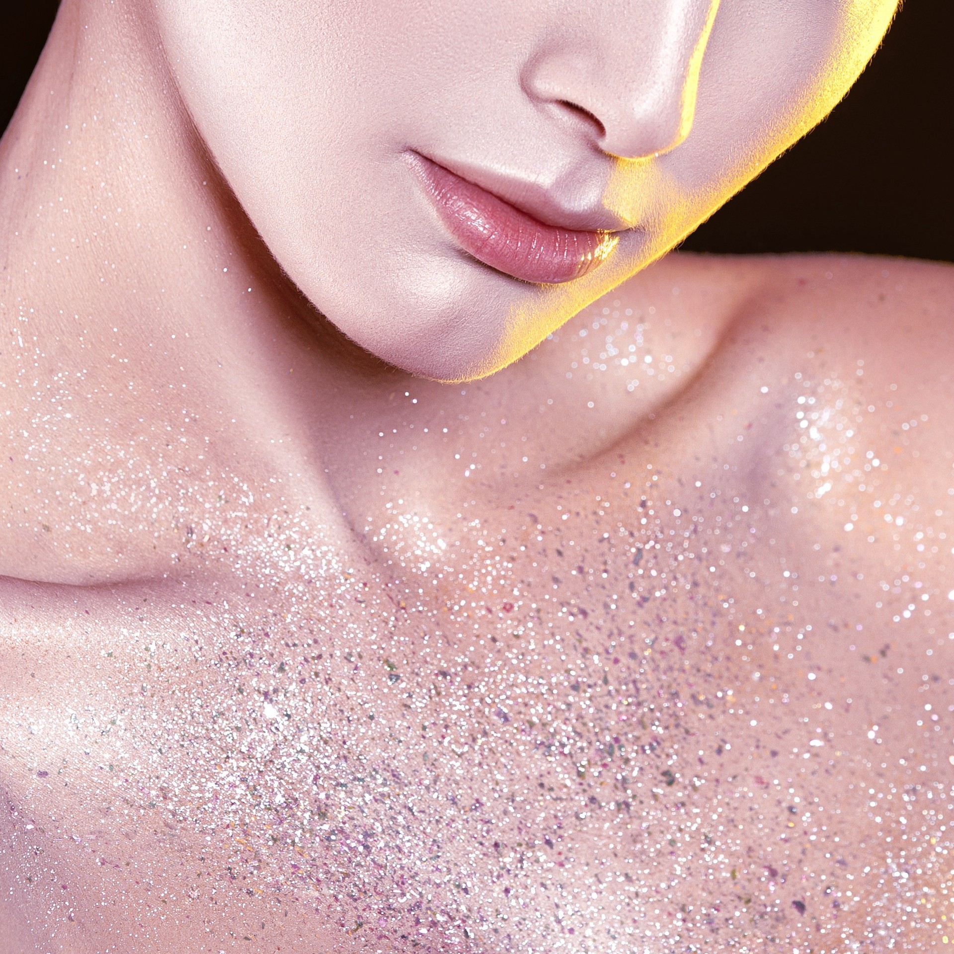 Décolletage (upper chest area)